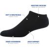 imageGildan Mens Active Cotton No Show Socks 10PairsBlack