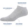 imageGildan Mens Active Cotton No Show Socks 10PairsGrey Heather