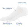 imageGildan Mens Active Cotton No Show Socks 10PairsWhite