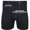 imageGildan Mens Underwear Covered Waistband Boxer Briefs MultipackBlackGarnetGraphite 5pack