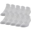 imageGildan Mens Active Cotton No Show Socks 10PairsGrey Heather
