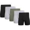 Black/Sport Grey Heather/Military Green (5-pack)