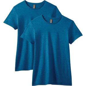 imageGildan Womens Softstyle Cotton TShirt Style G64000l MultipackAntique Sapphire 2pack