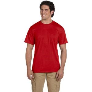 imageGildan Adult DryBlend Workwear TShirts with Pocket 2PackRed