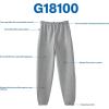 imageGildan Adult Fleece Elastic Bottom Sweatpants with Pockets Style G18100Sport Grey