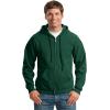 imageGildan Mens Full Zip Hooded SweatshirtIrish Green