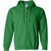 imageGildan Mens Full Zip Hooded SweatshirtIrish Green