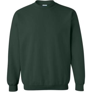 imageGildan Fleece Crewneck Sweatshirt Style G18000 Multipack1 Forest Green  1 Black