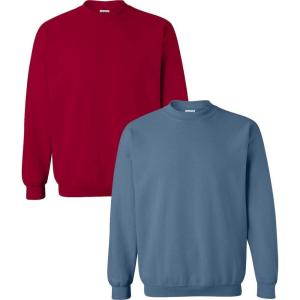 imageGildan Fleece Crewneck Sweatshirt Style G18000 MultipackCardinalindigo