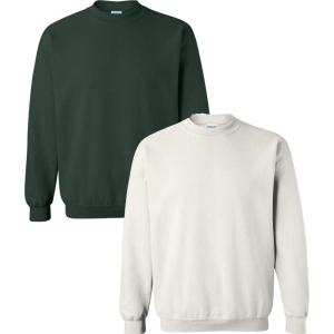 imageGildan Fleece Crewneck Sweatshirt Style G18000 MultipackForestwhite