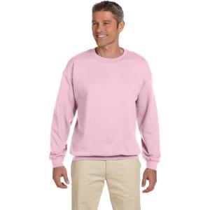 imageGildan Fleece Crewneck Sweatshirt Style G18000 MultipackLight Pink