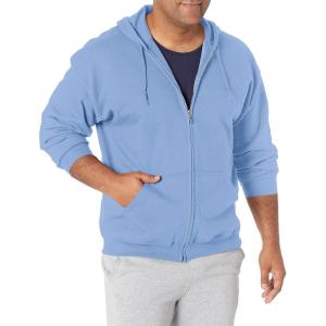 imageGildan Mens Full Zip Hooded SweatshirtCarolina Blue
