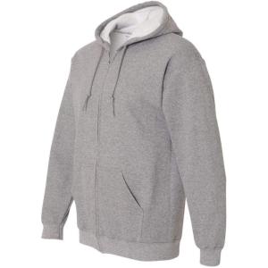imageGildan Mens Full Zip Hooded SweatshirtGrey