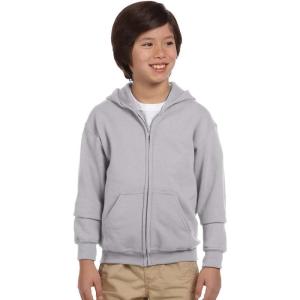 imageGildan Mens Full Zip Hooded SweatshirtSport Grey