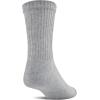 imageGildan Mens Polyester Half Cushion MidCrew Socks 12packGrey