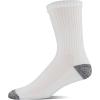 imageGildan Mens Polyester Half Cushion MidCrew Socks 12packWhite