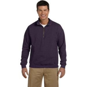 imageGildan Unisex Adult Fleece QuarterZip Cadet Collar Sweatshirt Style G18800Blackberry