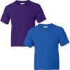 imageGildan Youth DryBlend TShirt Style G8000B 2Pack1 Royal  1 Purple