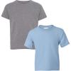 Graphite Heather-light Blue