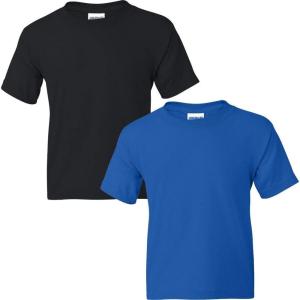 imageGildan Youth DryBlend TShirt Style G8000B 2PackBlackroyal