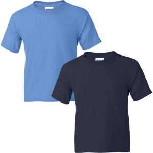 imageGildan Youth DryBlend TShirt Style G8000B 2PackCarolina Bluenavy