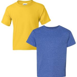 imageGildan Youth DryBlend TShirt Style G8000B 2PackDaisyhthr Sport Royal