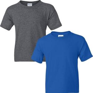 imageGildan Youth DryBlend TShirt Style G8000B 2PackDark Heatherroyal