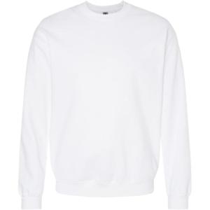 imageGildan Adult Fleece Crewneck Sweatshirt Style G18000 MultipackWhite