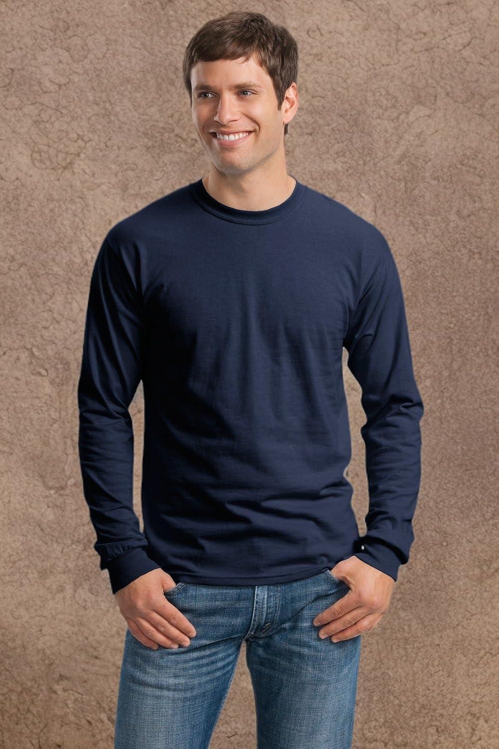 imageCotton 6 oz LongSleeve TShirt G240Navy