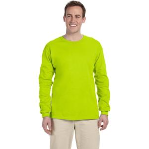 imageCotton 6 oz LongSleeve TShirt G240Safety Green