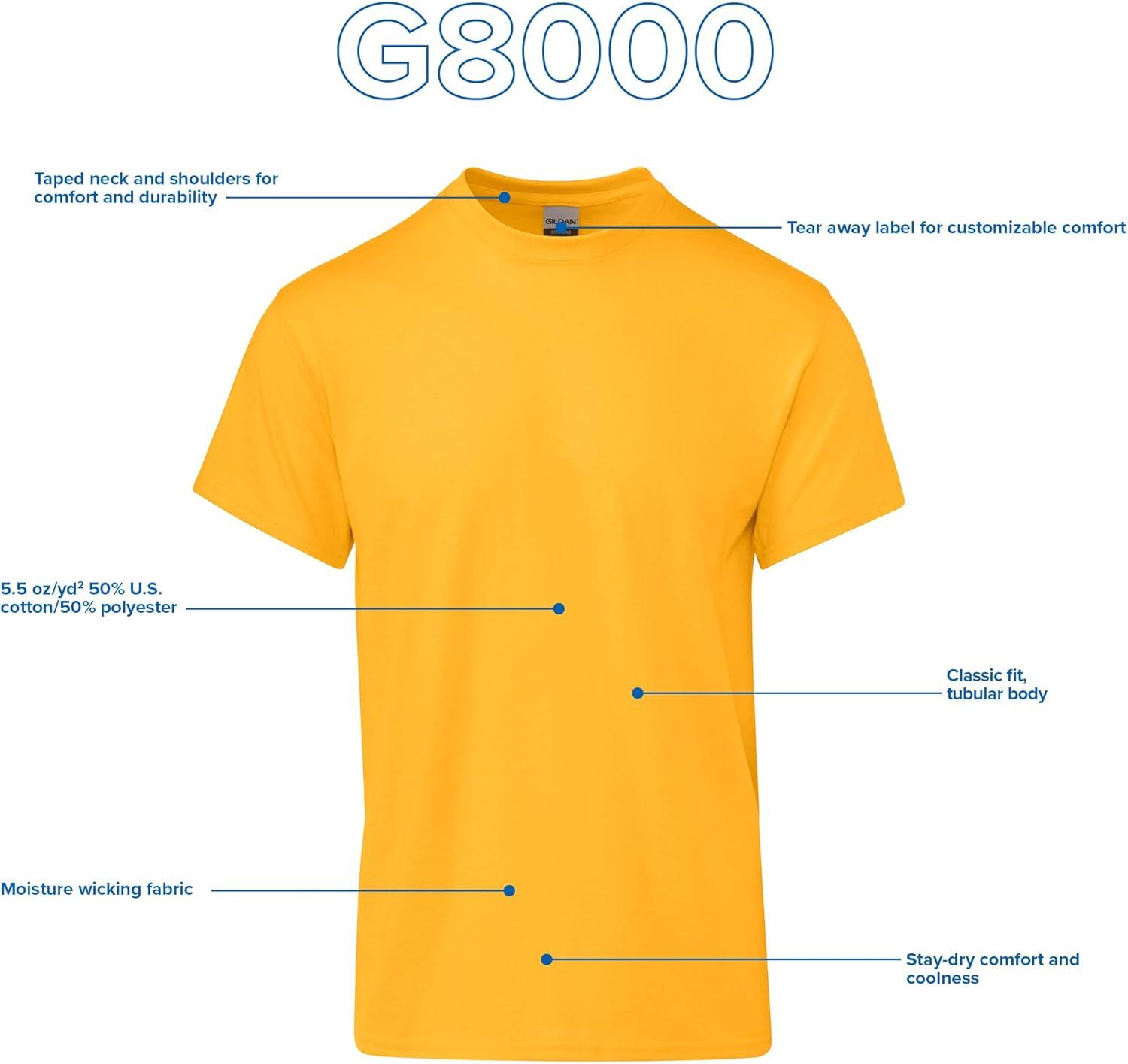 imageGildan Adult DryBlend TShirt Style G8000 Multipack