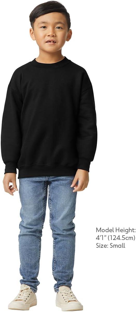 imageGildan unisexchild Fleece Crewneck Sweatshirt Style G18000bBlack
