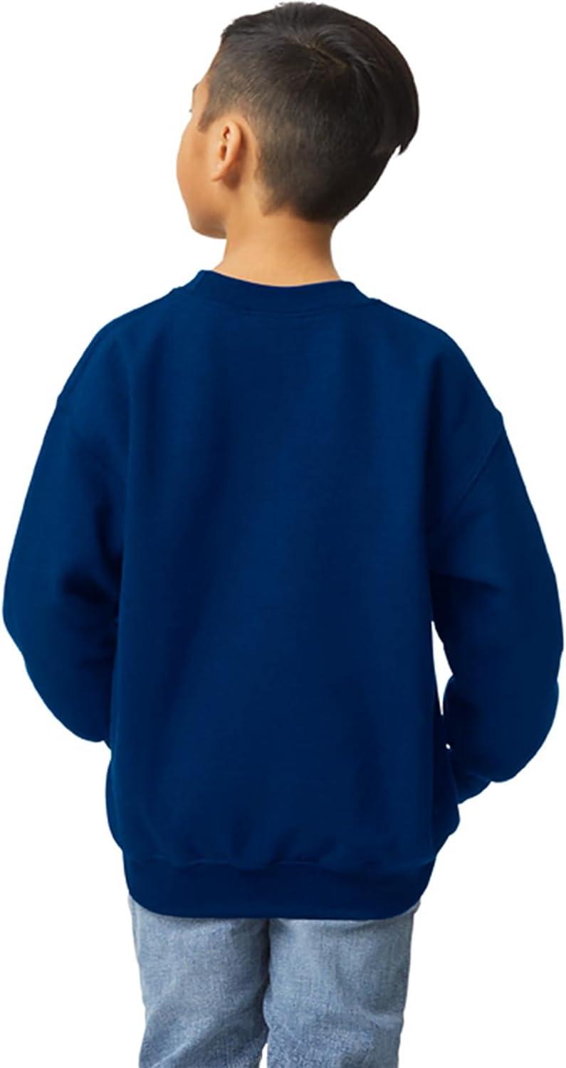 imageGildan unisexchild Fleece Crewneck Sweatshirt Style G18000bNavy