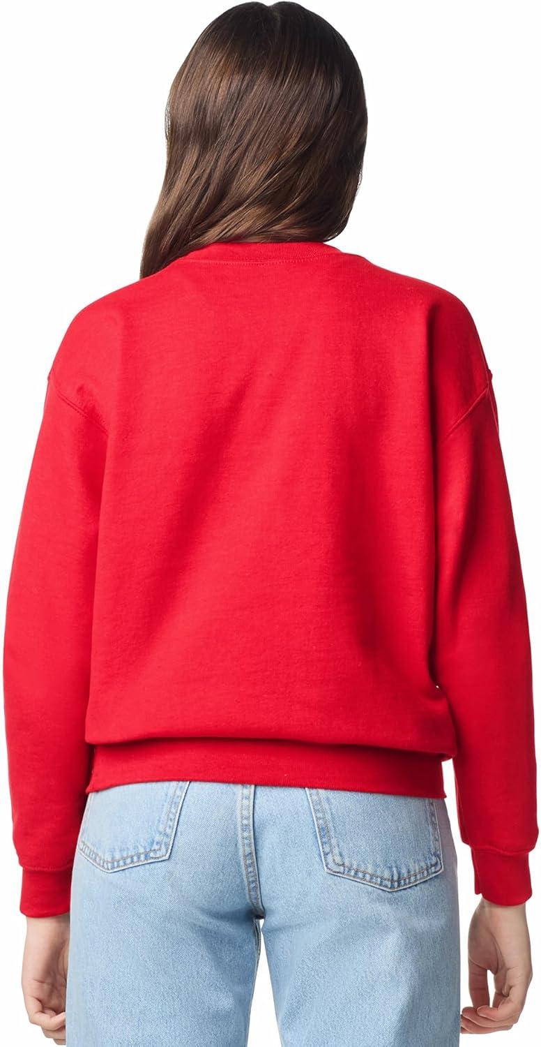 imageGildan unisexchild Fleece Crewneck Sweatshirt Style G18000bRed