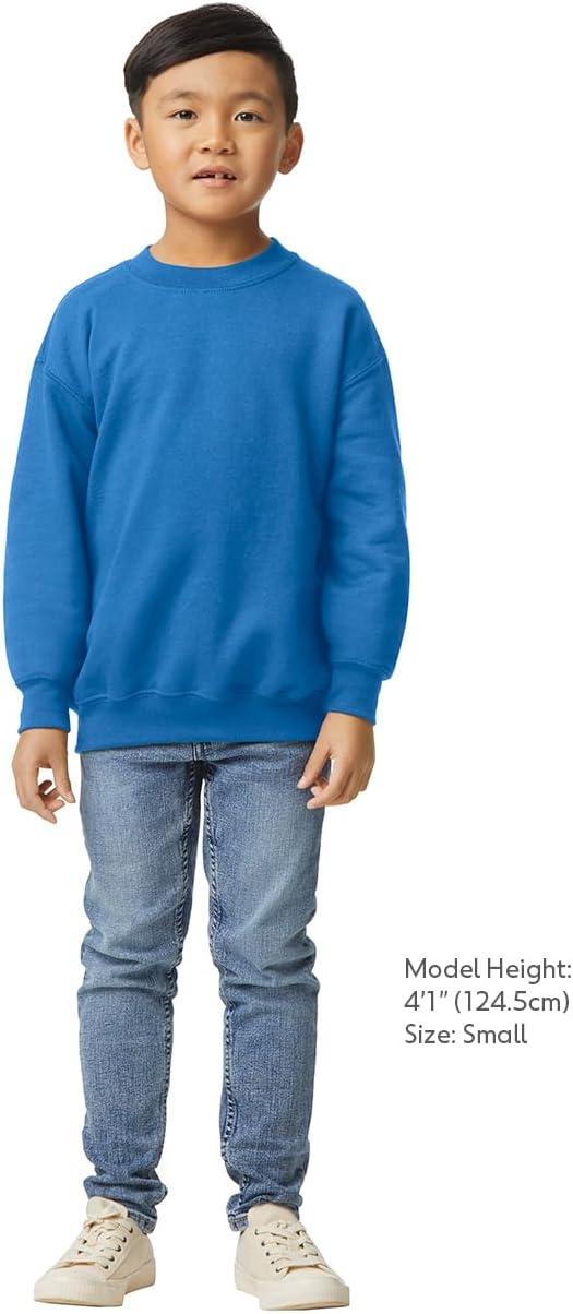 imageGildan unisexchild Fleece Crewneck Sweatshirt Style G18000bRoyal