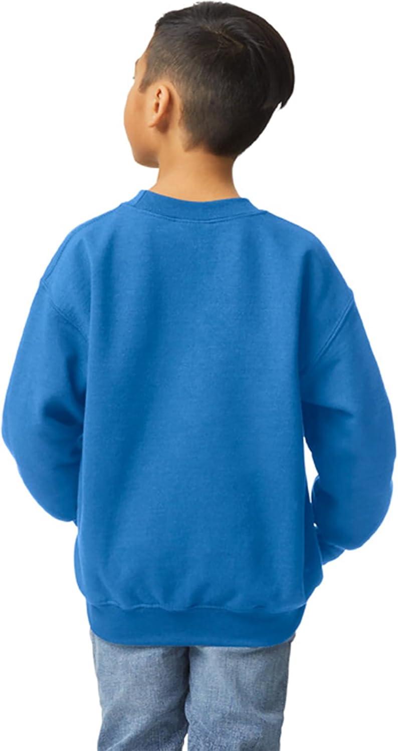imageGildan unisexchild Fleece Crewneck Sweatshirt Style G18000bRoyal