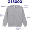 imageGildan unisexadult Fleece Crewneck Sweatshirt Style G18000 MultipackSand 1pack
