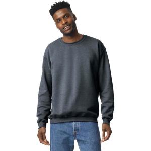 imageGildan unisexadult Fleece Crewneck Sweatshirt Style G18000 MultipackDark Heather 1pack