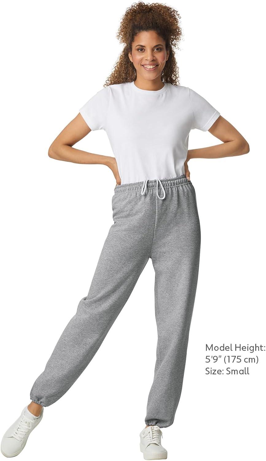 imageGildan Adult Fleece Elastic Bottom Sweatpants Style G18200Sand