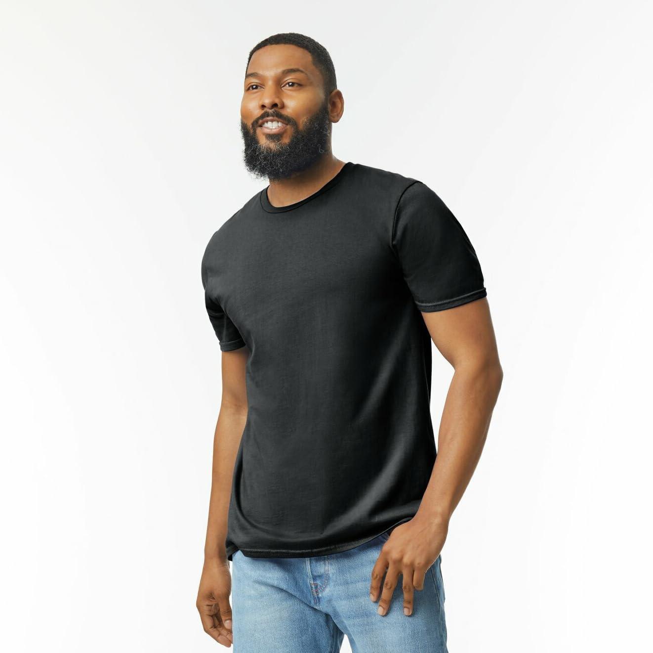 imageGildan Adult Softstyle Cotton TShirt Style G64000 MultipackBlack 12pack