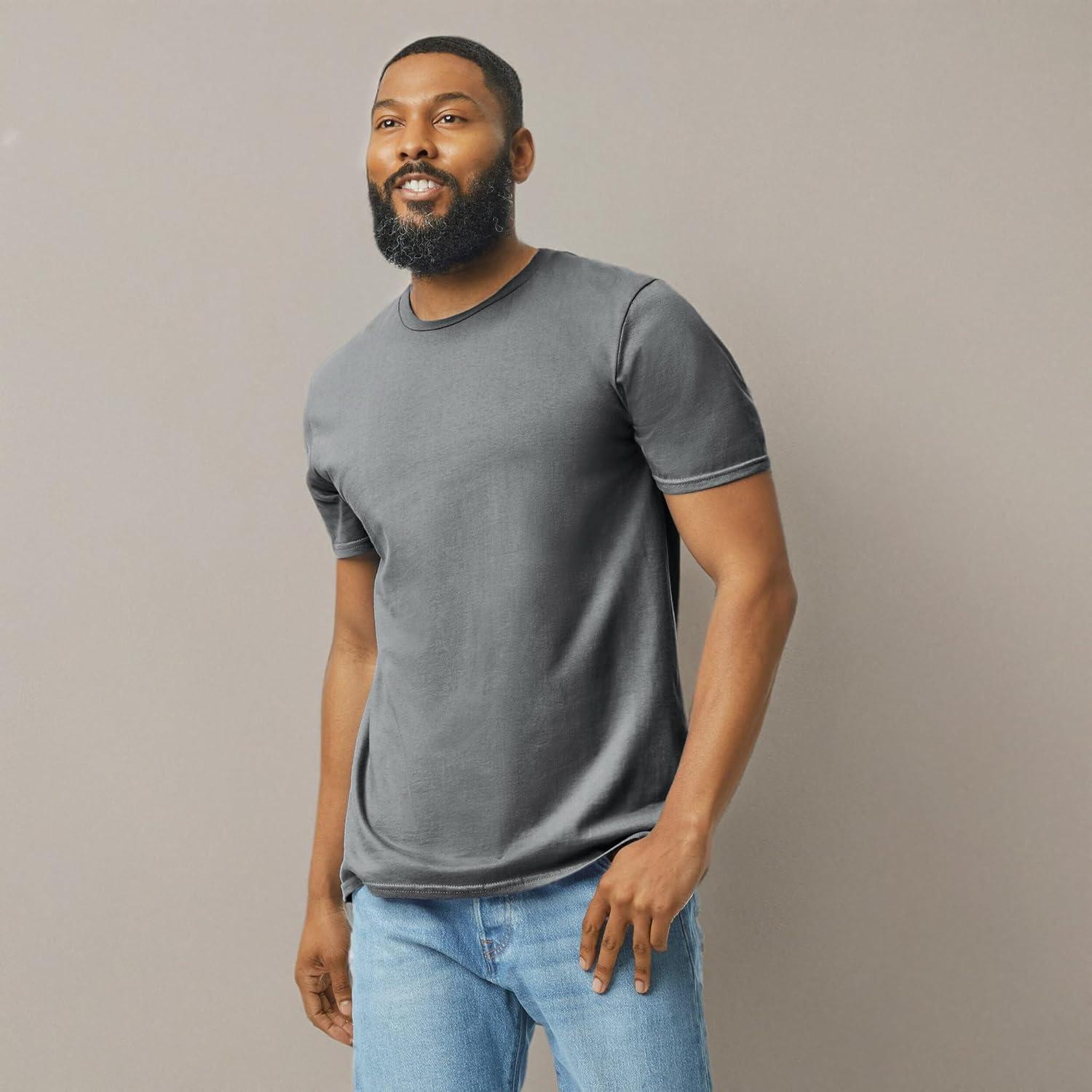 imageGildan Adult Softstyle Cotton TShirt Style G64000 MultipackCharcoal  Case of 72