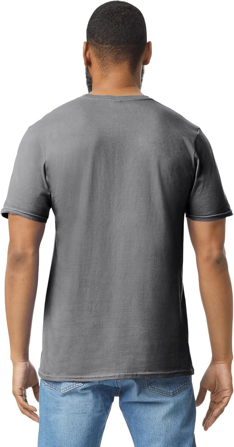 imageGildan Adult Softstyle Cotton TShirt Style G64000 MultipackCharcoal 2pack