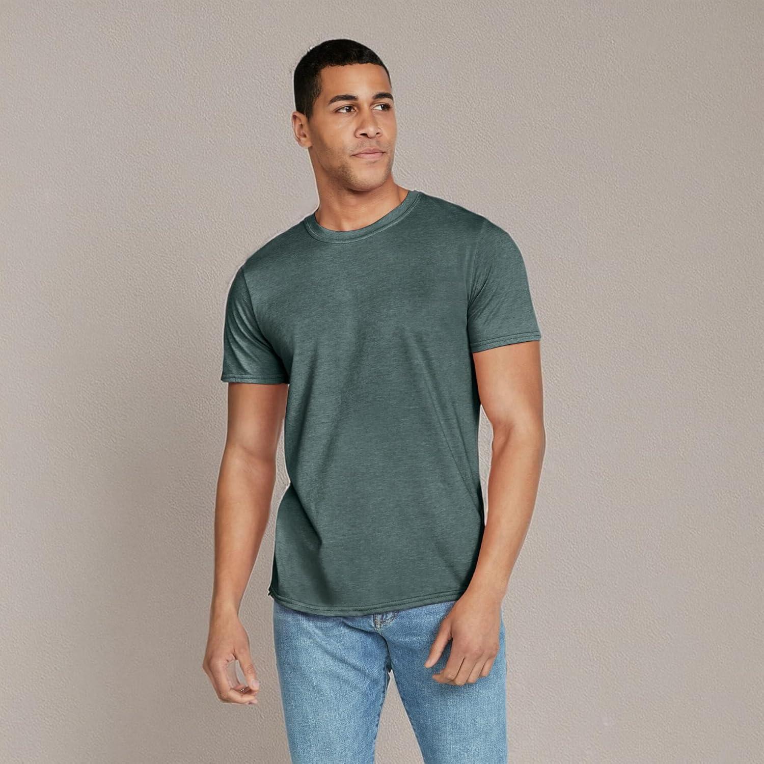 imageGildan Adult Softstyle Cotton TShirt Style G64000 MultipackDark Heather  Case of 36