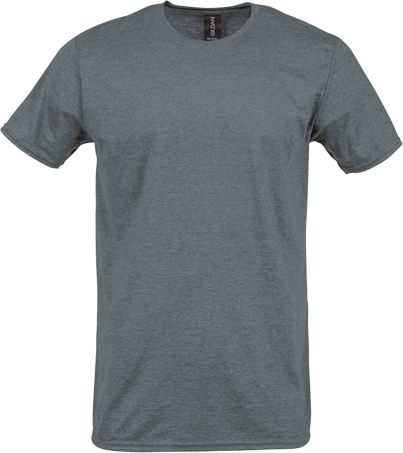 imageGildan Adult Softstyle Cotton TShirt Style G64000 MultipackGraphite Heather 2pack
