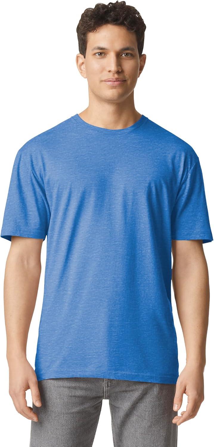 imageGildan Adult Softstyle Cotton TShirt Style G64000 MultipackHeather Royal 2pack