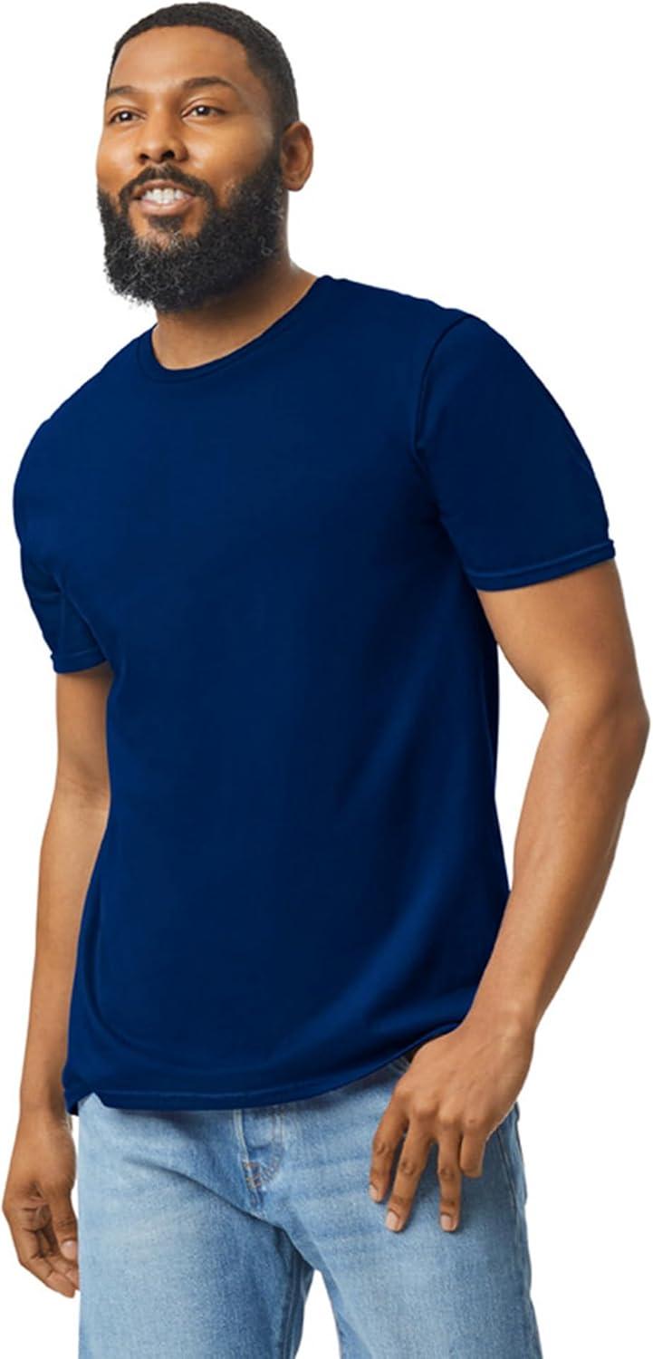 imageGildan Adult Softstyle Cotton TShirt Style G64000 MultipackNavy 2pack