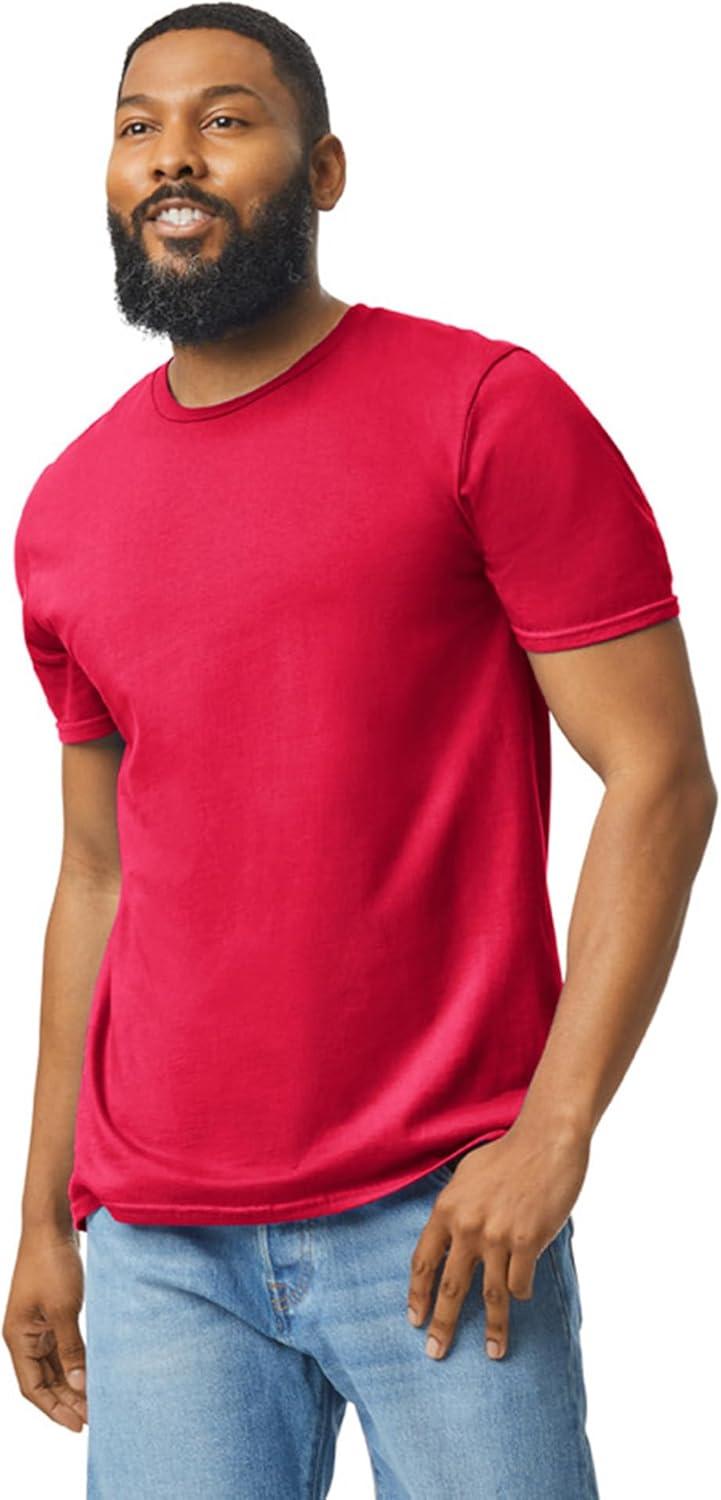 imageGildan Adult Softstyle Cotton TShirt Style G64000 MultipackRed 2pack