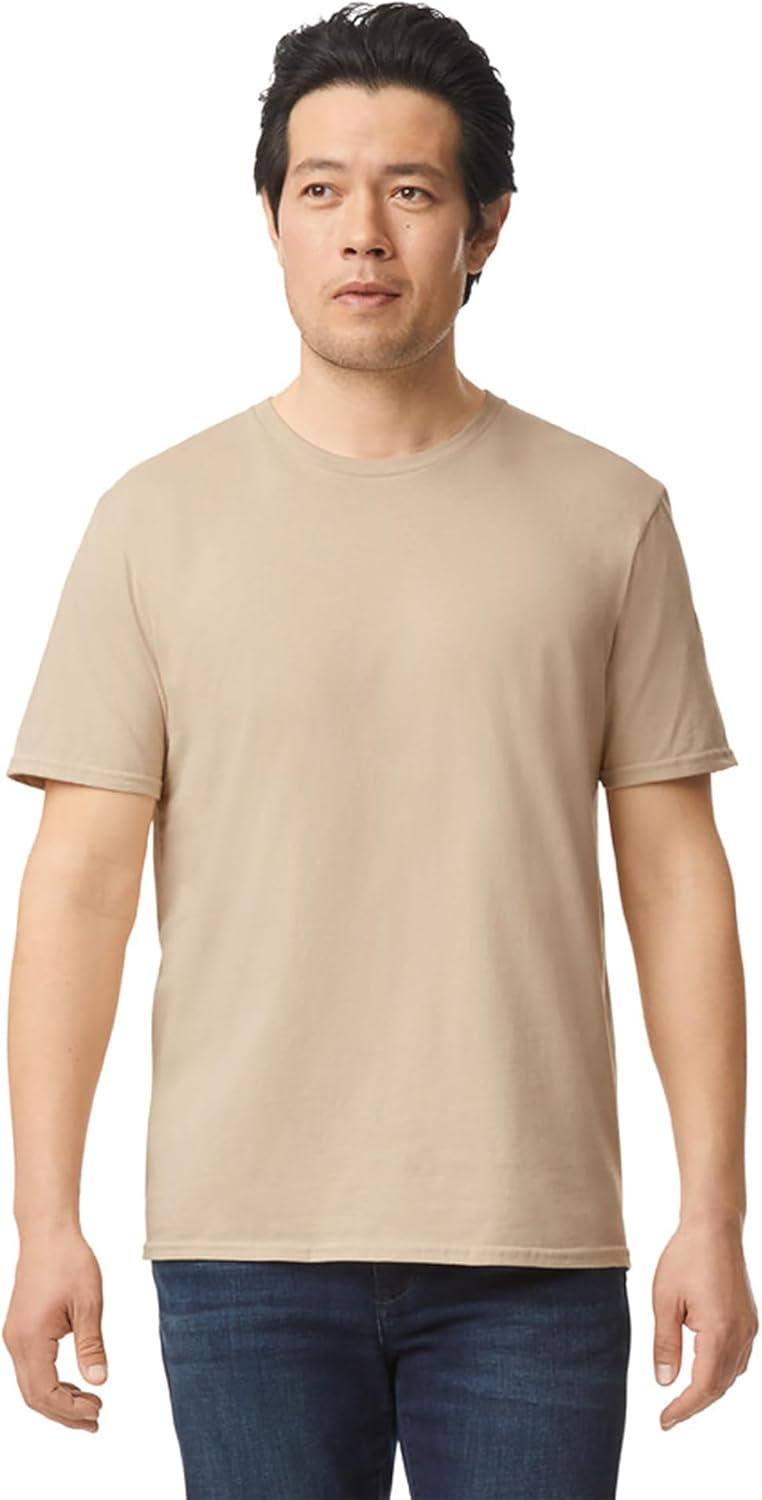 imageGildan Adult Softstyle Cotton TShirt Style G64000 MultipackSand 2pack