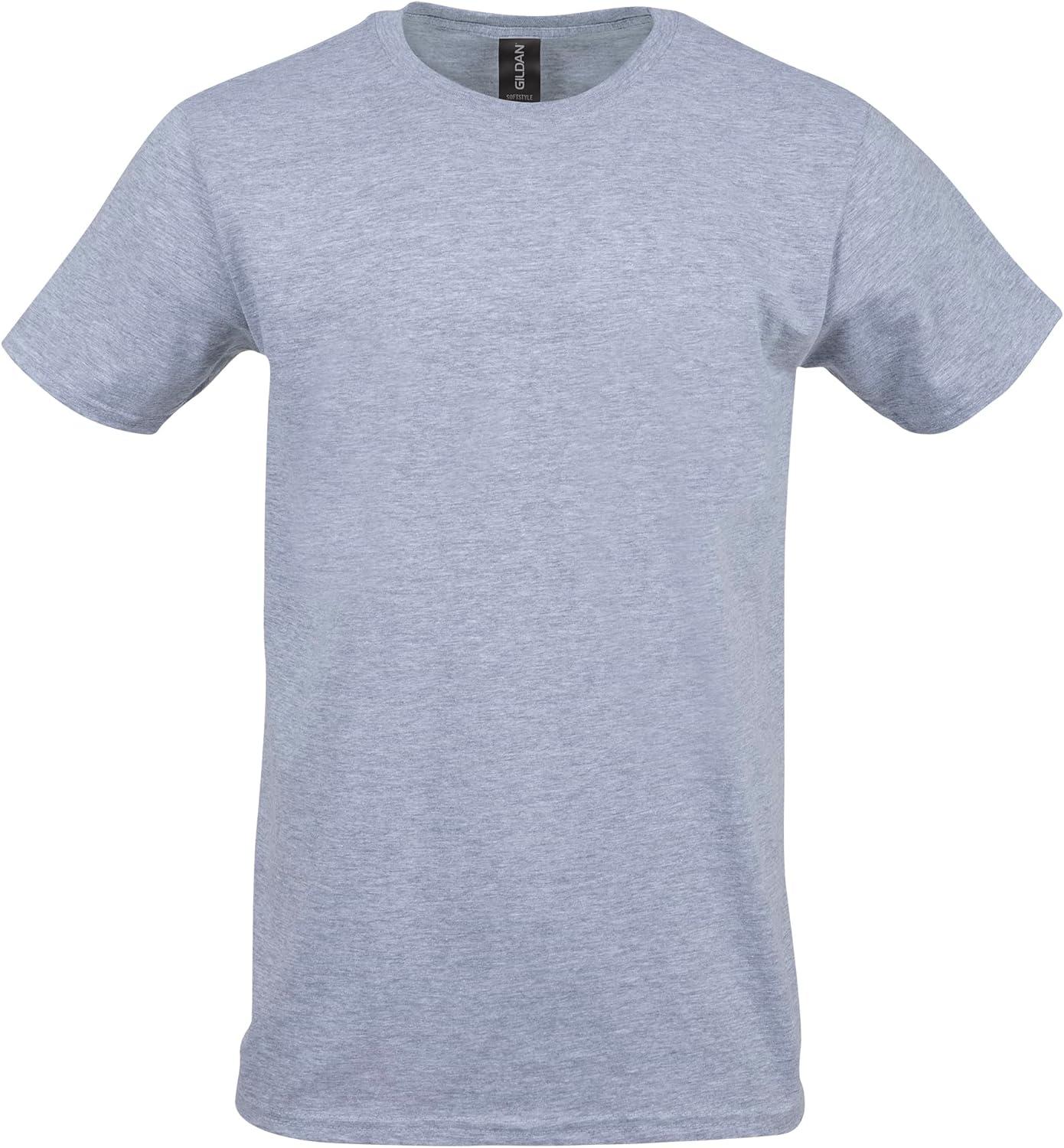 imageGildan Adult Softstyle Cotton TShirt Style G64000 MultipackSport Grey 2pack