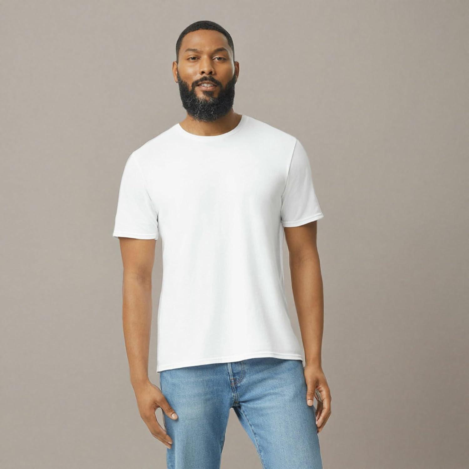 imageGildan Adult Softstyle Cotton TShirt Style G64000 MultipackWhite  Case of 72